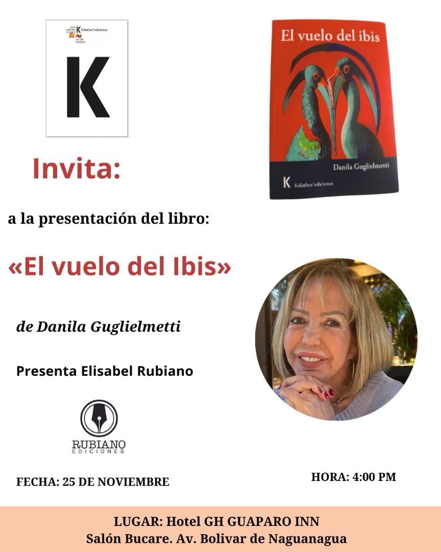 Kalathos ediciones y Rubiano Ediciones presentan “El vuelo del Ibis” de Danila Guglielmetti