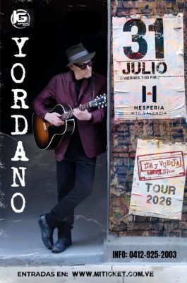 ¡Inicia la preventa de Yordano en Valencia!