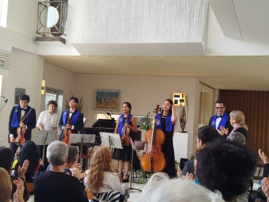 Cuarteto de cuerdas del Consermuca emocionó en el Centenario del maestro Gonzalo Castellanos Yumar