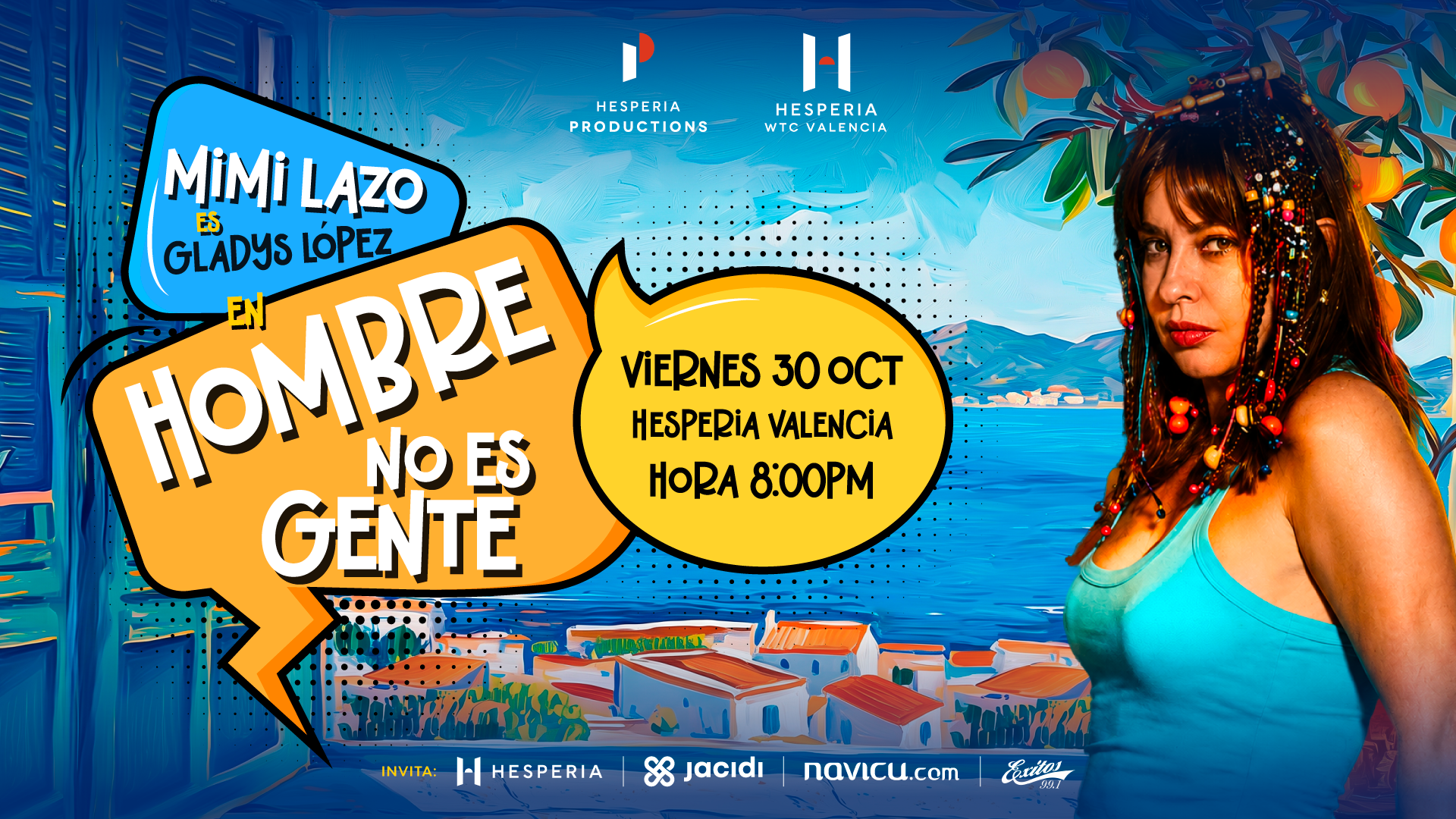 Mimí Lazo presenta en Valencia “¡Hombre no es gente!” junto a su icónico personaje Gladys López